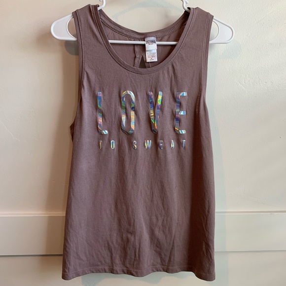 Victoria's Secret Tops - Victoria's Secret Sport Mauve Love to Sweat Tank